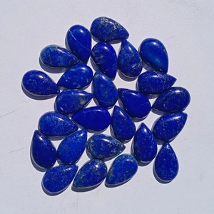 Cabujón de lapislázuli natural en forma de pera, piedra preciosa suelta para la fabricación de joyas - Product Image 3