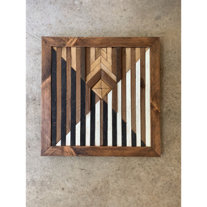 Modern Rustic Solid Teak Wood Eco-friendly Birthday Wall Art Geometric Block Hanging Decor Wood <b>Frame</b> for Living Room Office - Product Image 5
