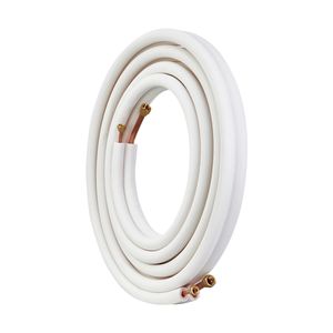 Set di tubi per mini-split da 25FT per sistemi HVAC, tubi in rame da 1/4'' e 1/2'' O.D. con isolamento a triplo strato per sostituzioni di condizionatori d'aria - Product Image 2
