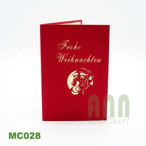 การ์ดอวยพรพิมพ์ออฟเซ็ตตกแต่งด้วยกระดาษอาร์ต 3 มิติเคลือบเงาแบบด้าน รุ่น MC028 Christ Motor Wholesale Vietnam จาก ANN HANDICRAFT - Product Image 6