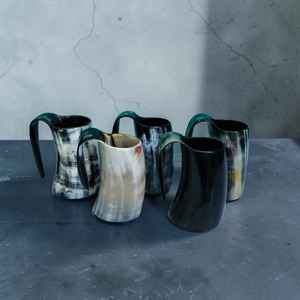 Taza de Cuerno Vikinga Hecha a Mano, Ecológica y de Primera Calidad, Lujosa Taza de Bebida de Cuerno de Búfalo para Coleccionistas y Decoración a Bajo Precio - Product Image 3
