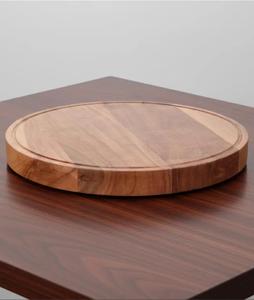 Tabla de cortar de madera de acacia con ranura para jugos, superficie gruesa y segura para cortar verduras, carne, servir y preparar en la cocina - Product Image 6