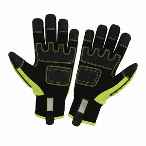Gants de sécurité résistants à la chaleur et au feu, résistants aux chocs, antidérapants, bouts des doigts lisses, néoprène, bracelet réglable renforcé - Product Image 5