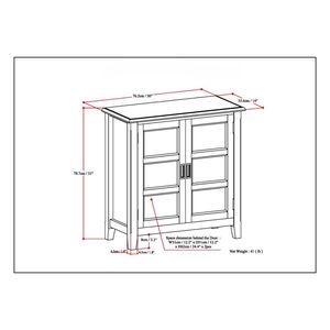 Burlington <b>White</b> Low <b>Storage</b> <b>Cabinet</b> for Living Room - Product Image 6
