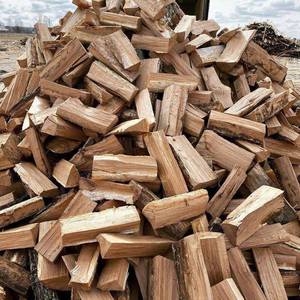 Bois de chauffage écologique séché au four, bûches assaisonnées en bois dur mélangé pour poêles et cheminées à combustible durable, en sacs filets - Product Image 4