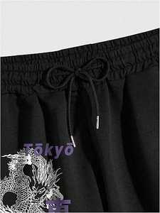 Pantalones Cortos Deportivos para Hombre con Gráfico de Dragón, Casuales, para Gimnasio, Entrenamiento, Running - Product Image 4