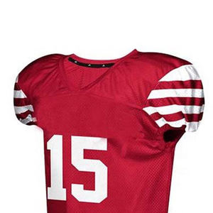 Camiseta de Fútbol Americano Personalizada para Hombre, Roja, sin Mangas, de Malla, con el Número 15 Impreso, Transpirable, Ajuste Atlético, para Todas las Temporadas - Product Image 5