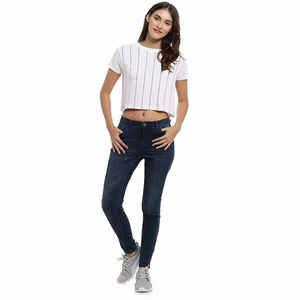 High Selling Printed Design Women Crop <b>Top</b> T Shirts New OEM Service Best Online Sale Street Wear Crop <b>Top</b> T Shirts - Product Image 3