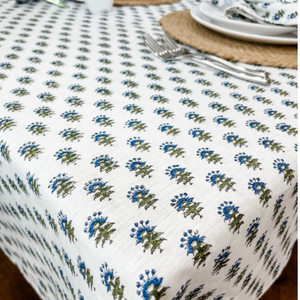 Wholesale Customized Modern Eco-Friendly Handmade Nature Banquet <b>Table</b> <b>Cover</b> <b>White</b> Flower Kitchen Dining Linen Cotton Restaurant - Product Image 6