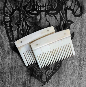 Peigne en corne de buffle polie de haute qualité, style animalier, fait main, écologique, pour la maison, le spa, le salon, les mariages, personnalisable - Product Image 2