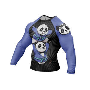 Casual Fashion top demanding Men Rash Guard best breathable <b>Long</b> <b>Sleeve</b> best material Custom Sublimated Printed Men Rash Guard - Product Image 4