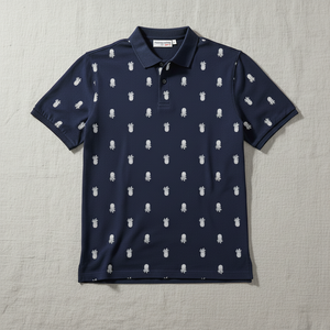 Conjunto de Verano de Lujo para Hombre, Estilo Ejecutivo, Camiseta Polo Bordada de Manga Corta, Camiseta Casual Antiarrugas con Estampado - Product Image 4