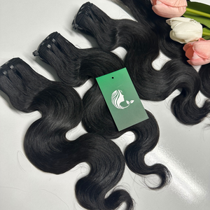 Gran oferta Flexi/Pixie/Pissy Curl alta calidad doble dibujado trama de cabello humano Fumi Hair Remy extensiones de cabello para mujeres negras - Product Image 1