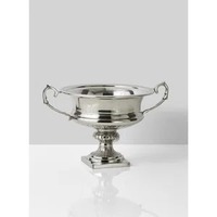 Vase de table moderne en métal gris foncé, durable, multi-tailles, avec poignée, pour la décoration de la maison, Noël, M R Handicrafts
