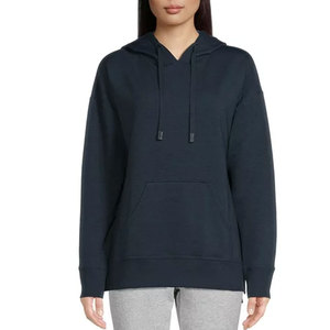 Gym Hoodie Premium Stretch Cotton Activewear Sweatshirt Manufacturer Women's Travel Hoodie Soft Cotton Hoodies - Product Image 3