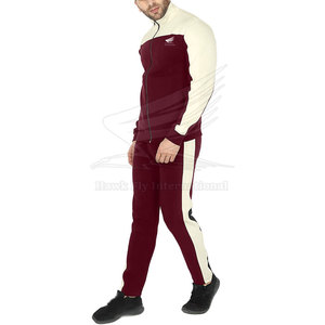 Survêtement d'hiver pour homme en coton 100% uni, style décontracté, avec logo personnalisé, fermeture éclair, finition lisse, taille parfaite - Product Image 2