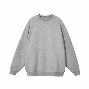 Sudadera Blanca de Cuello Redondo, Corte Holgado, Color Sólido, Tejida, Informal, para Hombre, Ropa de Otoño - Product Image 6