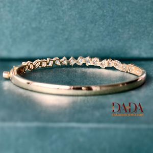 Statement Multi Shape Diamond <b>Bracelet</b> for Women Lab Grown Diamond Designer Jewelry Wedding Anniversary Present - Product Image 6