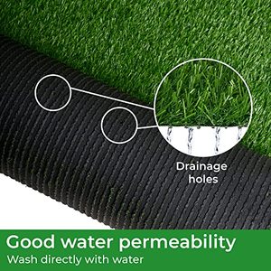 FresGard 3.3ft X 20ft Alfombra para exteriores 1,65 \ "Césped artificial para decoración interior y exterior Altura de pila de 40mm para jardines - Product Image 4