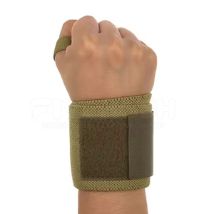 Sangles de poignet en coton personnalisées avec logo couleur, imprimées, pour fitness, gym, entraînement de soulevé de terre, accessoires de musculation, OEM disponible - Product Image 2