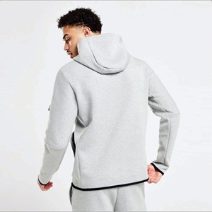 2026 OEM Vierge Personnalisable Survêtement d'hiver à capuche zippé pour homme en coton, ensemble streetwear, sweat à capuche et pantalon de jogging - Product Image 3