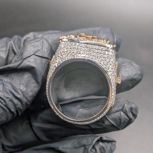 Anillo de Diamante Cultivado en Laboratorio con Corte Corazón para Mujer, Anillo de Compromiso de Oro Amarillo de 14K con Corazón Entrecruzado, Joyería de Lujo, Regalo de Moda - Product Image 3