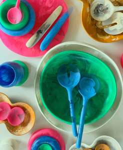 ชามเรซิ่นอีพ็อกซี่สีสันสดใสสำหรับตกแต่งโต๊ะกลาง เพิ่มเสน่ห์อันมีสีสัน - Product Image 2