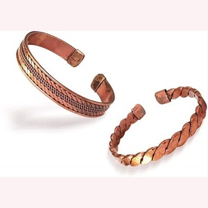 Bracelet en cuivre pur fait main, qualité export, commande en gros, fabricant - Product Image 1