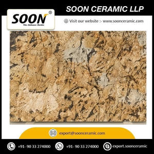 Dalles de granit naturel poli de qualité export indienne, couleur or exotique, modernes, grandes, écologiques et durables, pour escaliers, cheminées et éviers - Product Image 2