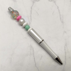 Bolígrafo de silicona con cuentas de colores en el interior, venta al por mayor, regalo DIY con diseño de cuentas, regalos novedosos populares. - Product Image 3