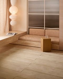 Tapis en laine de Nouvelle-Zélande tissé à la main, style minimaliste et luxueux – Beige lin, tapis design moderne uni - Product Image 4