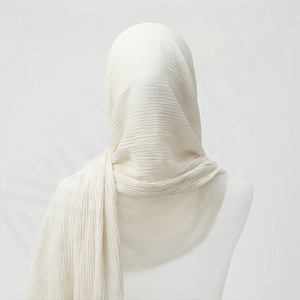 Pañuelo de punto elástico para mujer, hiyab musulmán con pedrería, con cordón, pañuelo instantáneo premium, moda modesta, chales suaves y elegantes - Product Image 2