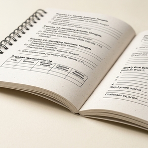 Terapia Cognitivo-Comportamental en 5 Semanas, Cuaderno de Ejercicios con Encuadernación en Espiral, Reentrena tu Cerebro, Gestiona la Depresión y la Ansiedad, Cambia tu Vida Hoy - Product Image 3