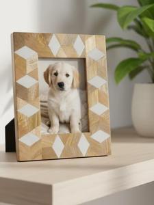 Marco de Fotos de Cuerno Hecho a Mano en India, Estilo Vikingo Rústico, para Mesa o Estante, Disponible a Buen Precio - Product Image 5