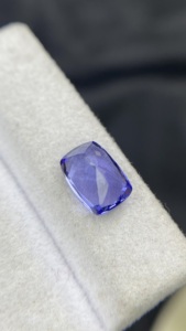 Certified Natural Tanzanite <b>Long</b> <b>Cushion</b> Cut Stone With Excellent Color And Luster Natural Zoisite 2.45 Carat Loupe Clean - Product Image 6