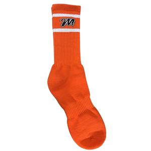 ถุงเท้ากีฬาผ้าคอตตอนถักดีไซน์ปักลายออกแบบได้ตามต้องการปักโลโก้ได้ตามต้องการ - Product Image 1