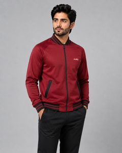 <b>Men</b> Compact Varsity <b>Jacket</b> <b>Lightweight</b> Letterman Baseball <b>Jacket</b> Soft Comfortable Material Ribbed Varsity <b>Jacket</b> Front Casual - Product Image 3