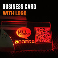 Tarjetas de Visita Personalizadas con Impresión Digital, Grabado LED, Código QR NFC, Tarjeta Magnética Promocional, Fabricante OEM, Plástico