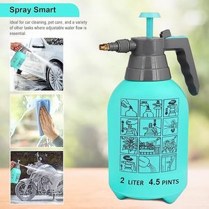 Pulvérisateur classique multifonctionnel à main, bouteille de pulvérisation d'eau pour le jardinage, la désinfection, le lavage de voitures et de vélos, la maison et le jardin, 2 litres - Product Image 5