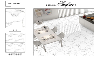 Azulejos de Porcelana de Alta Calidad, Diseño 3D, 600x600mm, Acabado Mate, para Piso y Pared, 8mm de Grosor, para Apartamentos Modernos - Product Image 1