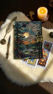 สมุดออร์แกไนเซอร์/แพลนเนอร์ ปกหนังดีไซน์สวยงาม พิมพ์ลายเทพธิดาแห่งโลกอันลึกลับ แบบเข้าเล่มสันห่วง 200 หน้า เหมาะสำหรับเป็นของขวัญ - Product Image 5