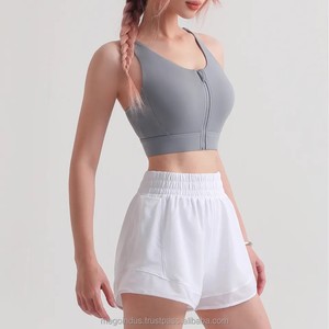Soutien-gorge de sport/yoga réversible léger pour enfants, grande taille, avec logo personnalisé, fermeture éclair et protection antichoc - Product Image 6