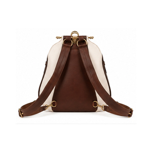 Custom Made Leather Falconry Bag Luggage Gold Hardware Brown And Cream Color Luxury Design Durable Outdoor Use Falconry Bag - Product Image 4