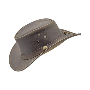 Unisex Brown Leather Striped Cowboy <b>Hat</b> with Braided <b>Band</b> Casual Outdoor & Beach Style Adult Spring Autumn Fit 56-58CM 2026 - Product Image 3