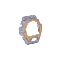 Glacier Drip zilver/zilverkleurige horlogekast Mod Kit GA03 Diver Octagon-vorm Urban Fashion Statement Upgrade-ontwerp voor uurwerken