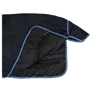 Couverture d'hiver pour cheval 600D très résistante, en promotion |   Couverture imperméable combinée avec protège-cou |   Housse de protection pour chevaux d'extérieur de 75 pouces - Product Image 2