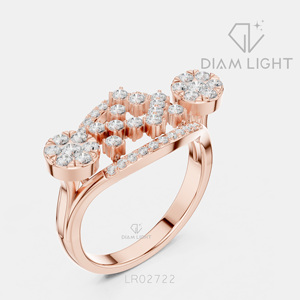 Bague de mariage en or blanc 14 carats avec diamant de laboratoire certifié IGI, taille ronde 0,696 CT, bijou raffiné, cadeau pour fiançailles, mariage ou anniversaire - Product Image 4