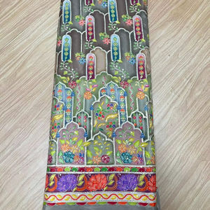 Tela Chinon Daman Teñida y Tejida para Niñas, Calidad de Exportación, con Diseño Floral Bordado, Ecológica, Transpirable, de Secado Rápido, Talla Mediana - Product Image 1