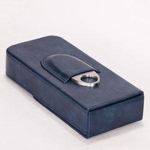 Estuche para cigarros de cuero genuino con cortador integrado para una portabilidad y comodidad de lujo a un precio razonable. - Product Image 2