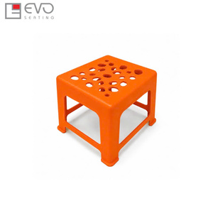 Stackable Plastic Square <b>Stool</b> <b>for</b> Cafe Restaurant Patio and Event Use with Lightweight Durable Structure - Product Image 5